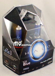 HALO ICIS BLUE 9006 LIGHT BULBS TWIN PACK   4500K HID WHITE / BLUISH HEADLIGHT BULBS (MADE IN JAPAN) Automotive