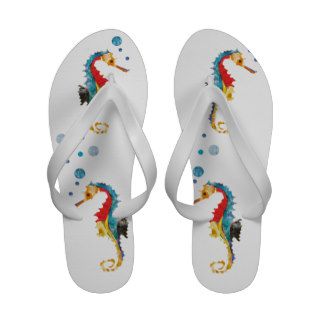 Colorful Seahorse Post Sandals