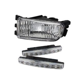 Carpart4u Lexus GS300/400/430 (non hid) OEM Fog Lights (No Switch) Left & LED Day Time Running Light Package Automotive