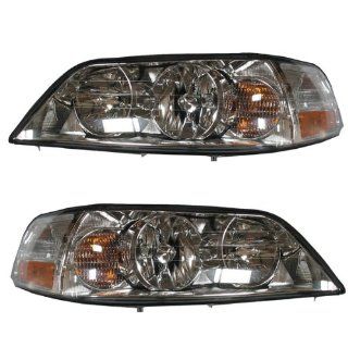 2003 2004 Lincoln Town Car HID Headlight Headlamp Composite (Xenon Type with Ballast) Front Head Light Lamp Set Pair Left Driver And Right Passenger Side (03 04) Automotive