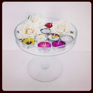 handmade floral scented tea light set by made with love designs ltd