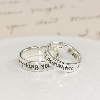 personalised message bracelet by notes