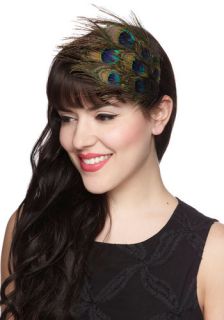 Abloom with a Plume Headband  Mod Retro Vintage Hair Accessories