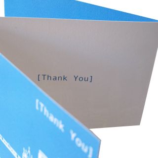 london skyline 'thank you' card by cecily vessey