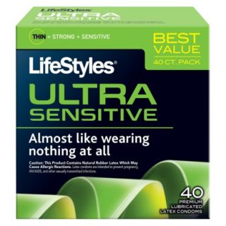 Lifestyles Ultra Sensitive Condoms   40 count