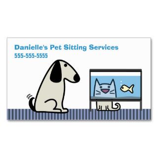 Pet Sitter's Dog Cat & Aquarium Business Card