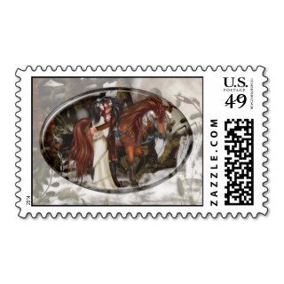 Native American Love Horse, Indians, Postage,