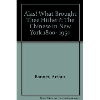 Alas What Brought Thee Hither? The Chinese In New York 1800  1950 Arthur Bonner 9781611471380 Books