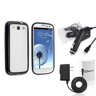 BasAcc Travel Charger/ Car Charger/ Case for Samsung Galaxy S III/ S3 BasAcc Cases & Holders