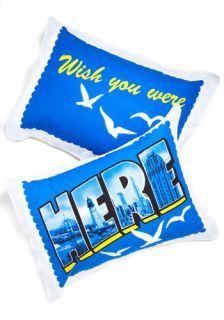 Overnight Flight Pillow Sham Set  Mod Retro Vintage Decor Accessories