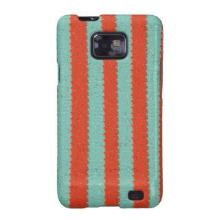 Tangerine and Mint Mosaic Samsung Galaxy S Cases