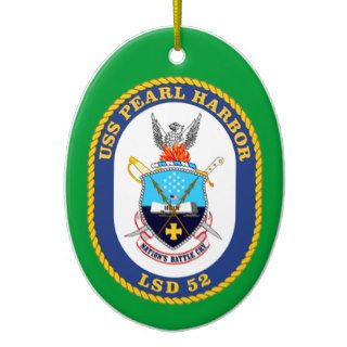 USS Pearl Harbor LSD 52 Christmas Ornament