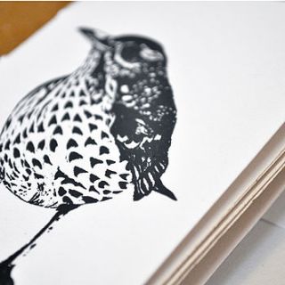 garden bird hand printed stationery set by ella johnston art and illustration