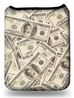 Hundred Dollar Bills Soft Sleeve Case   For iPad 1, iPad 2, iPad 3, Galaxy Tab 10.1, and other Generic Tablets   Pocket Pouch Cell Phones & Accessories