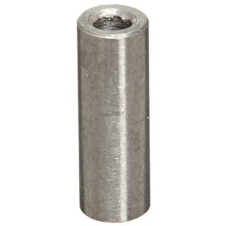 Round Spacer, 18 8 Stainless Steel, Plain Finish, #0 Screw Size, 1/8" OD, 0.064" ID, 3/8" Length, Made in US (Pack of 5) Hardware Spacers