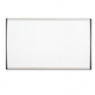 Quartet Magnetic Dry Erase Painted Steel Board in White with Aluminum