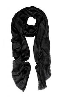 the black cashmere scarf by allegra london