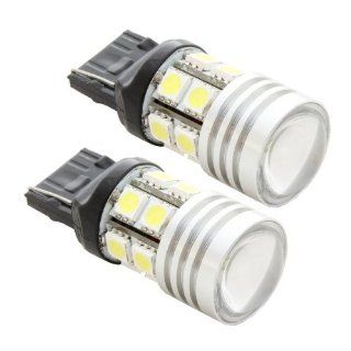 2pcs 7440 7441 T20 7W Cree Projector with 12 SMD 12V LED Replacement Light Bulbs   White Automotive