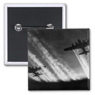 B 17 Flying Fortress Bombers Vapor Trails Pin