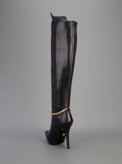 Versace Knee high Chain Detail Boot