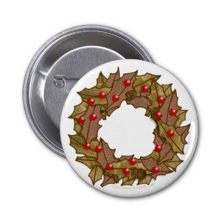Wood Wreath Buttons