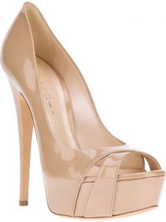 Casadei 'softymetal' Peep Toe Pump