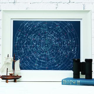constellations star map print by mirrorin