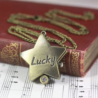 lucky star watch necklace by lisa angel