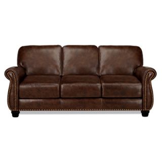 World Class Furniture Matthews Leather Sofa