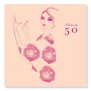 boutique birthday card fabulously 50 by soul water
