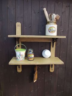 reclaimed two tier kitchen shelf by woods vintage home interiors