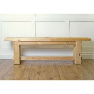 rustic bench by the orchard furniture