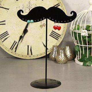 moustache earring stand by lisa angel homeware and gifts