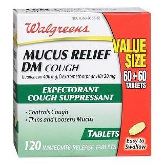  Mucus Relief DM Immediate Release Tablets, 120 ea Health & Personal Care