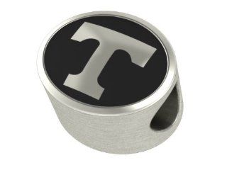 Tennessee Vols Collegiate Bead Fits Most Pandora Style Bracelets Including Pandora, Chamilia, Biagi, Zable, Troll and More. High Quality Bead in Stock for Immediate Shipping Jewelry