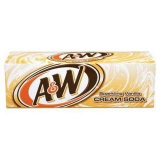 A&W Vanilla Cream Soda 12 oz, 12 pk