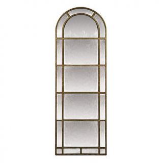 Arched Pier Metal Full Length Black Mirror