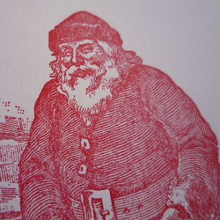 father christmas card by rococo rose