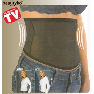 Waist Tuck Invisible Belt Tummy Cincher Band Black Large Extra Medium XXXL Skinee Figure Slimming Slims Immediately New  Waist Trimmers  Sports & Outdoors