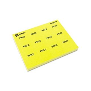 Avery Yellow Removable Label Pads (480 Labels) Avery Pricemarker Labels