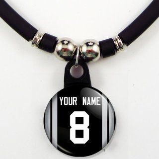 Oakland Raiders Jersey Necklace Personalized with Your Name and Number Jewelry