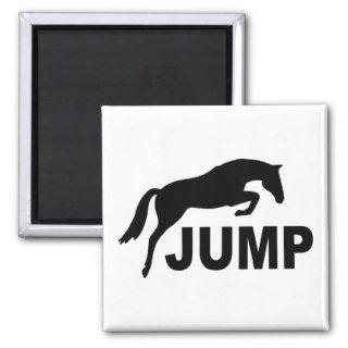 JUMP with Jumping Horse Refrigerator Magnets
