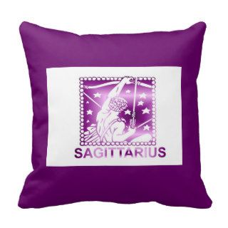 Sagittarius zodiac sign November 22   December 21 Throw Pillows