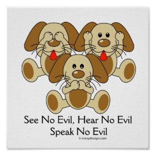 See No Evil Puppies Posters
