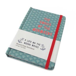 'songs of the mermaids' a6 notebook by hole in my pocket
