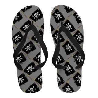 Jolly Roger Pirate Flag Sandals