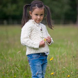 child's aran jumper by hopscotch of henley