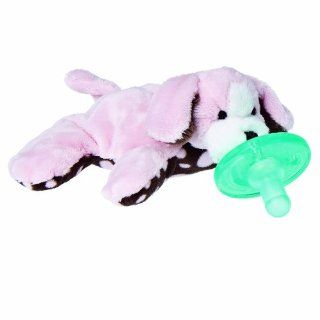Mary Meyer Wubbanub Sweet Chocolate Plush Pacifier, Pink Puppy  Baby Pacifiers  Baby