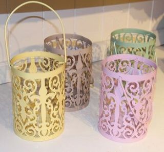 fretwork garden candle lanterns by sleepyheads