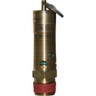 Midwest Control ASME Safety Valve — 1/2in., 200 PSI, Model# SF50-200  Air Compressor Valves